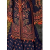 hussain rehar 015 unstitched luxury dhanak heavy embroidered 3pc suit