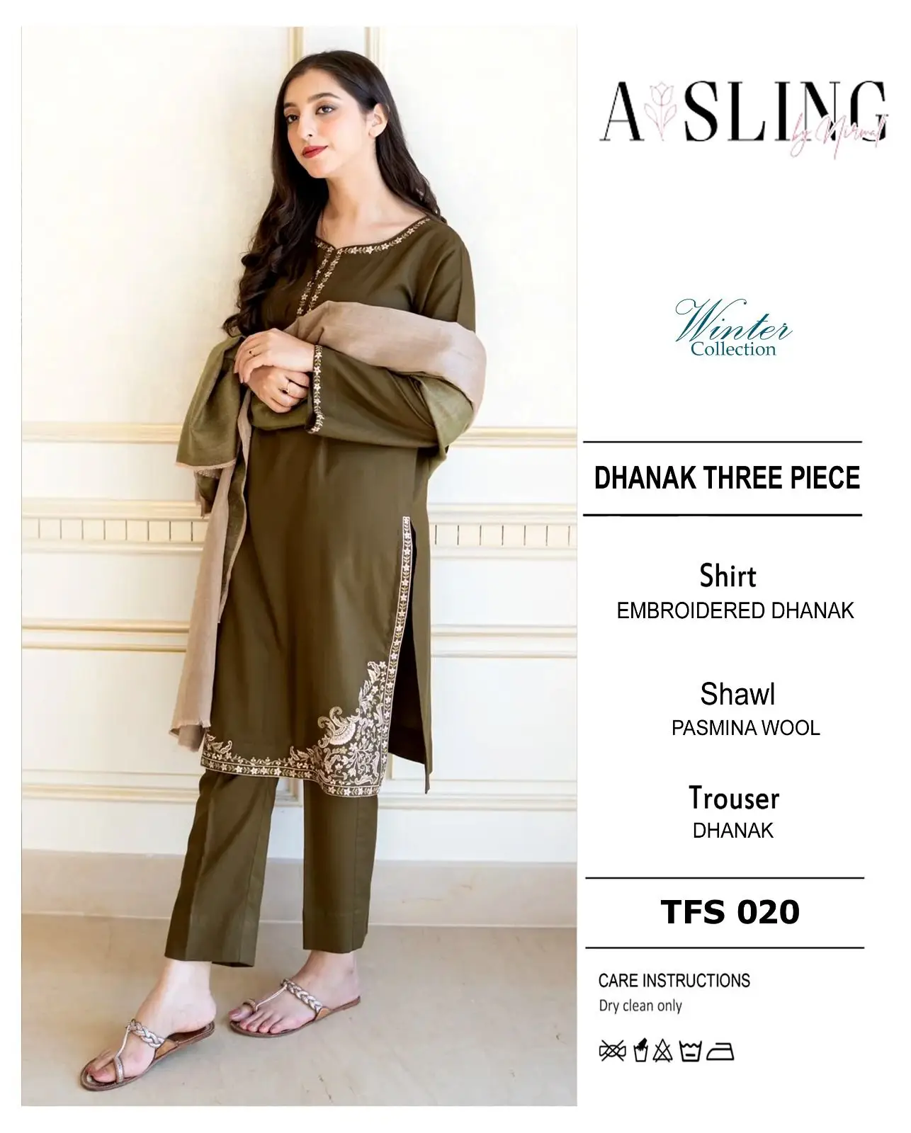 asling 006 unstitched luxury dhanak heavy embroidered 3pc suit