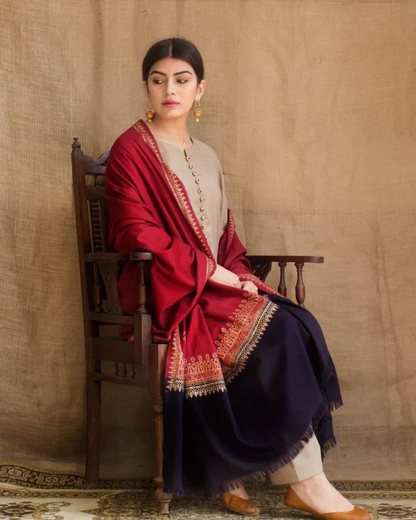 dyot 002 unstitched luxury dhanak heavy embroidered 3pc suit