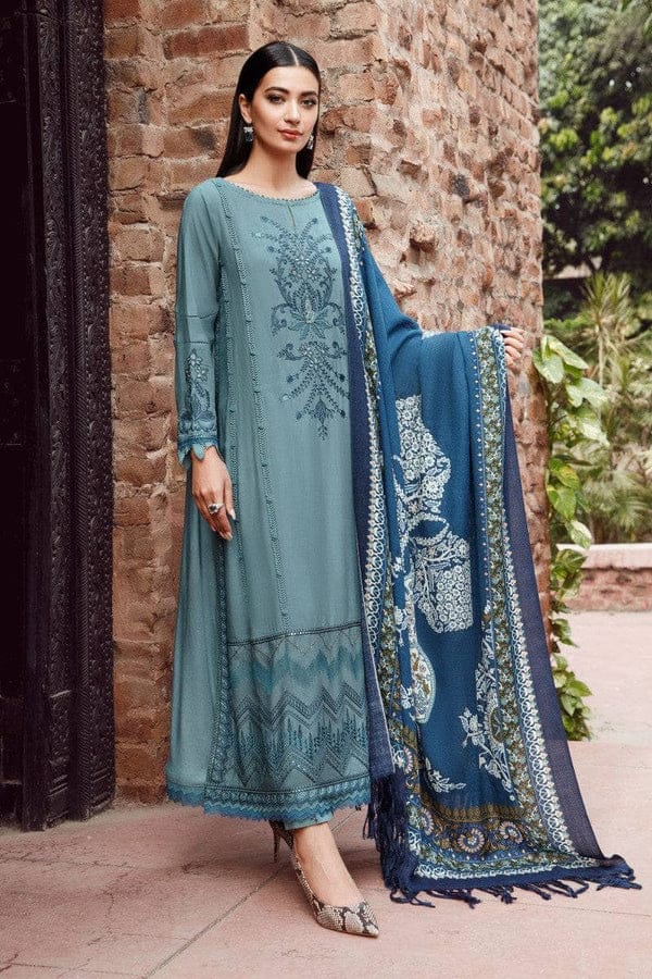 maria b 006 unstitched luxury dhanak heavy embroidered 3pc suit