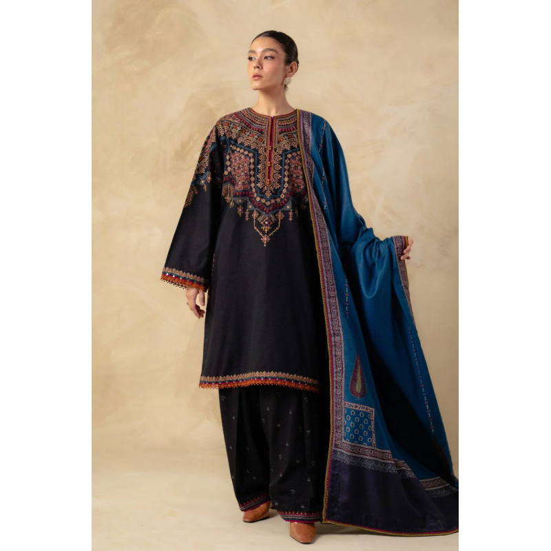 Zara Shah Jahan Embroidered 3 Piece D8B