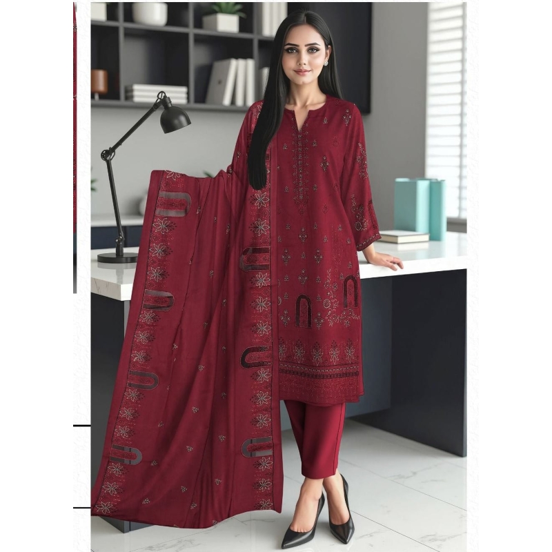 Bareeze Unstitched 3 Pc winter Collection 2026