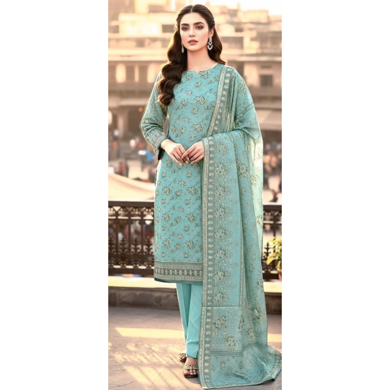 Gull Ahmed Digtal Printed 3 Piece Ya 8175