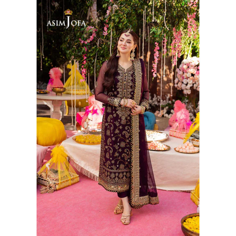Asim Jofa Embroidered 3 Piece