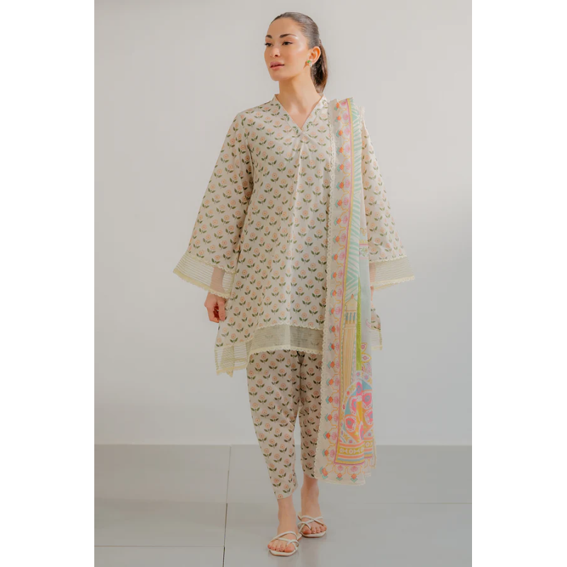 3 Piece unstitched Is Ideal For Winter The Breathable Viscose Fabric promises Comfort With Style.