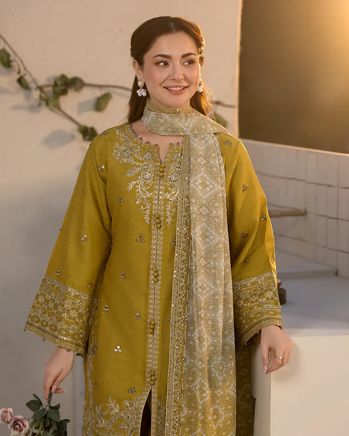 Allys Embroidered 3PC Lawn Suit – AL 83 - Image 4