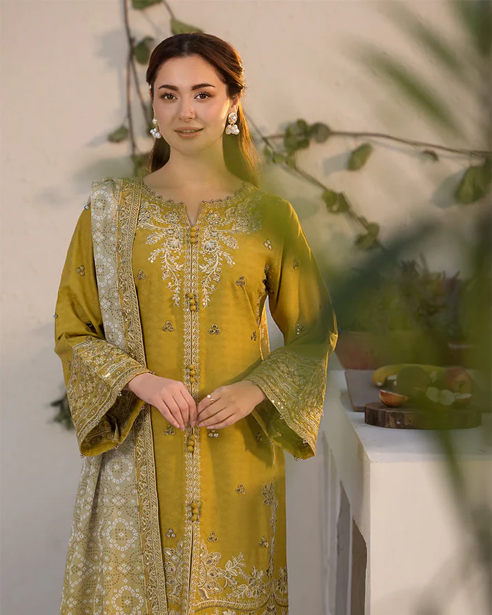 Allys Embroidered 3PC Lawn Suit – AL 83 - Image 2