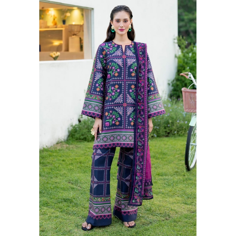 Lulusar Digital Printed 3 Piece 9236