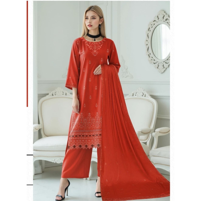 Bareeze Unstitched 3 Pc Winter Collection 2026