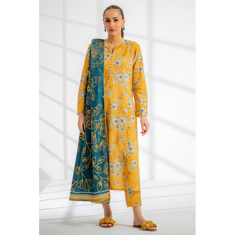 Unstitched Printed Viscose 3 Pc – Ego Springtide