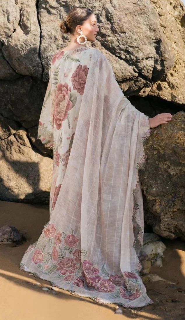 Baroque Digital Printed 3PC Lawn Suit With Patches - BR 48 - Image 2