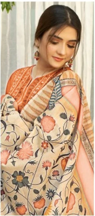 Urge Embroidered 3PC Cambric Cotton Suit – UG 82 - Image 3