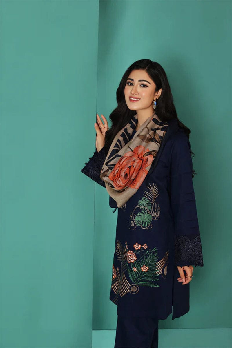 Nishat Embroidered 3PC Cambric Cotton Suit – NT 68 - Image 2