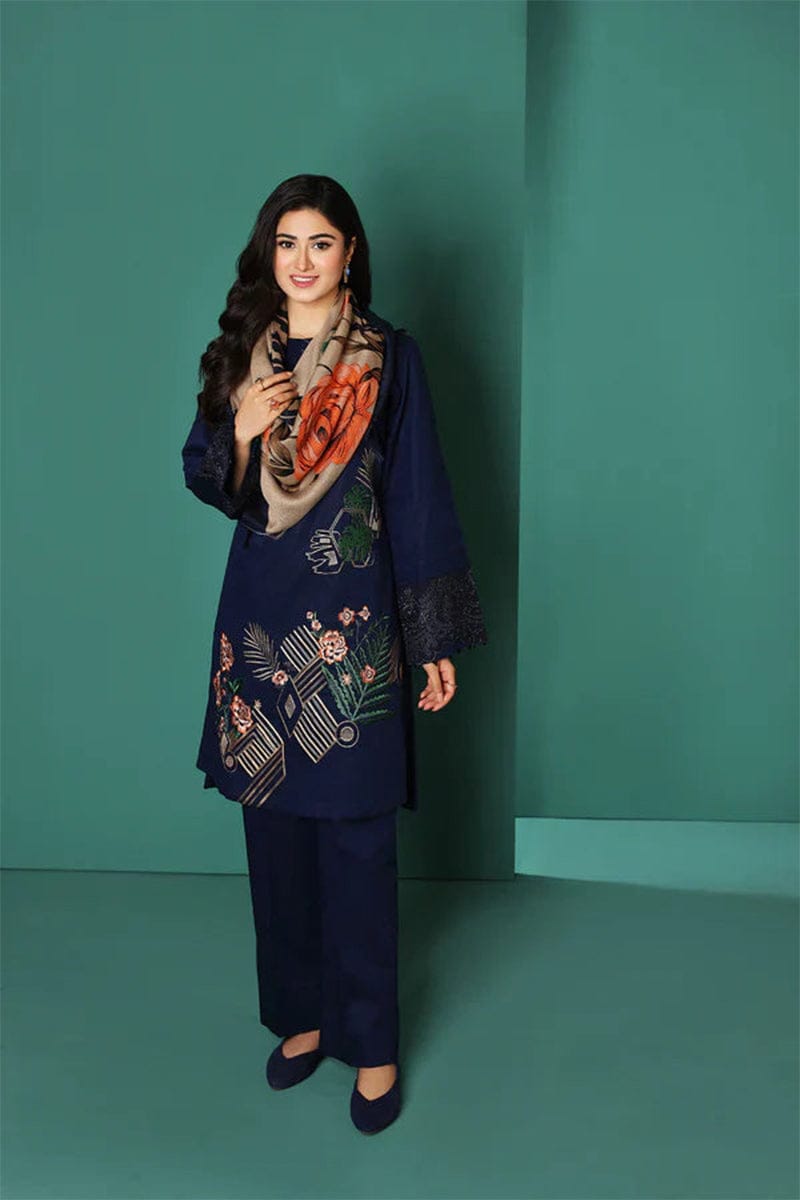 Nishat Embroidered 3PC Cambric Cotton Suit – NT 68 - Image 3