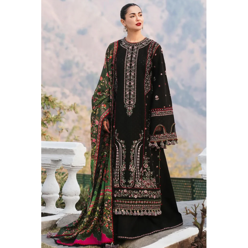 Hussain Rehar Embroidered 3PC Lawn Suit – HR 81