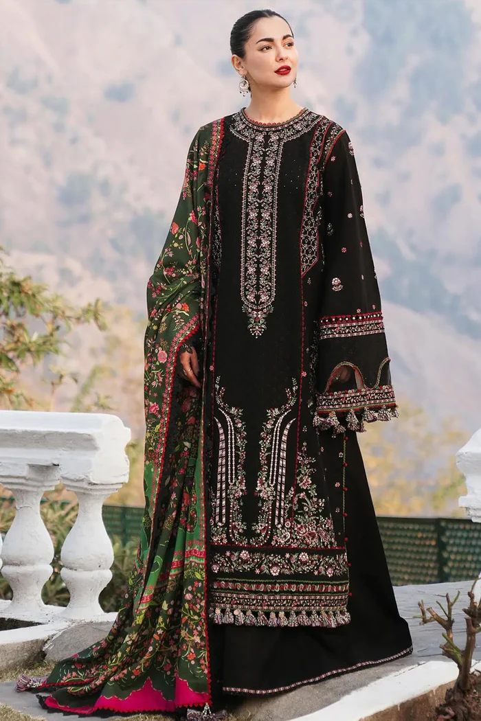 Hussain Rehar Embroidered 3PC Lawn Suit – HR 81