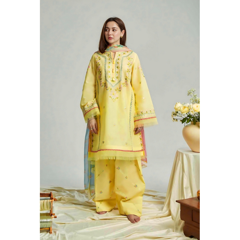 Coco By Zara ShahJahan Embroidered 3PC Lawn Suit – ZS 84