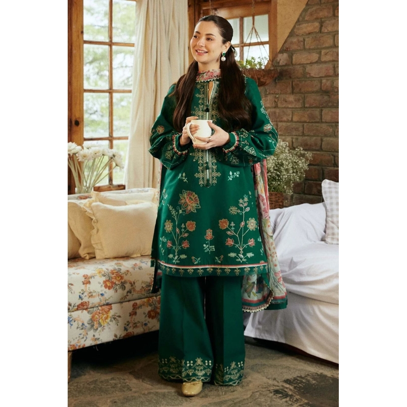 Coco By Zara ShahJahan Embroidered 3PC Lawn Suit – ZS 88