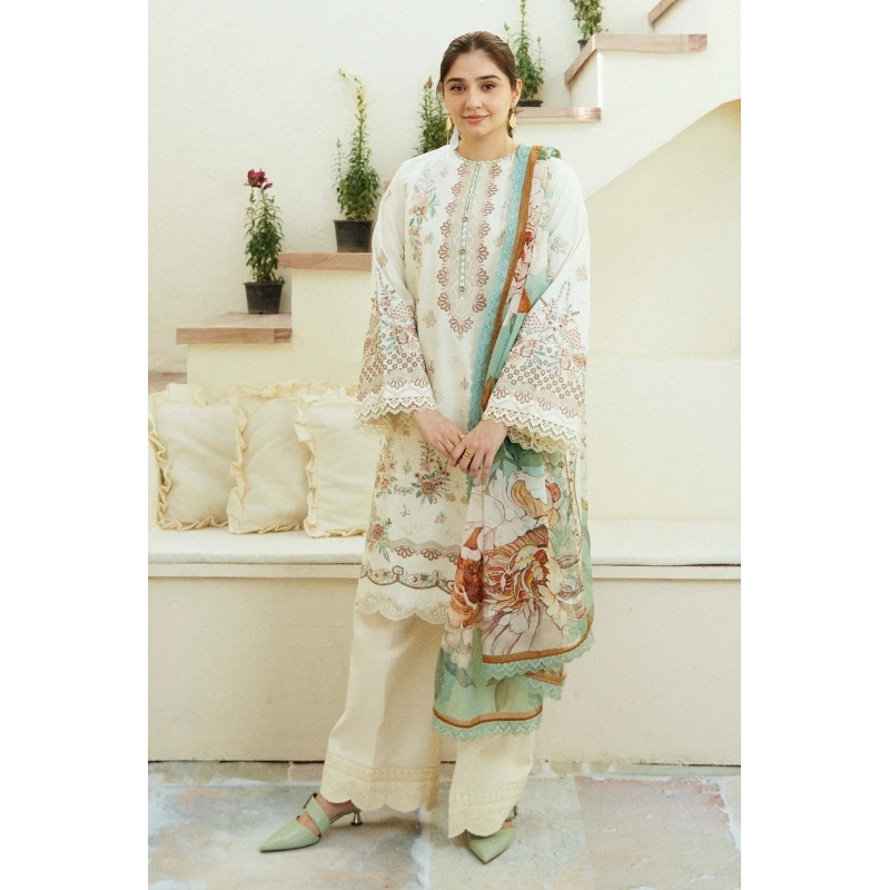 Coco By Zara ShahJahan Embroidered 3PC Lawn Suit – ZS 89